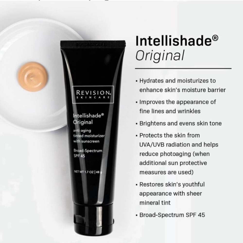 Qty of 2. Revision Intellishade Original SPF
45 new in box
